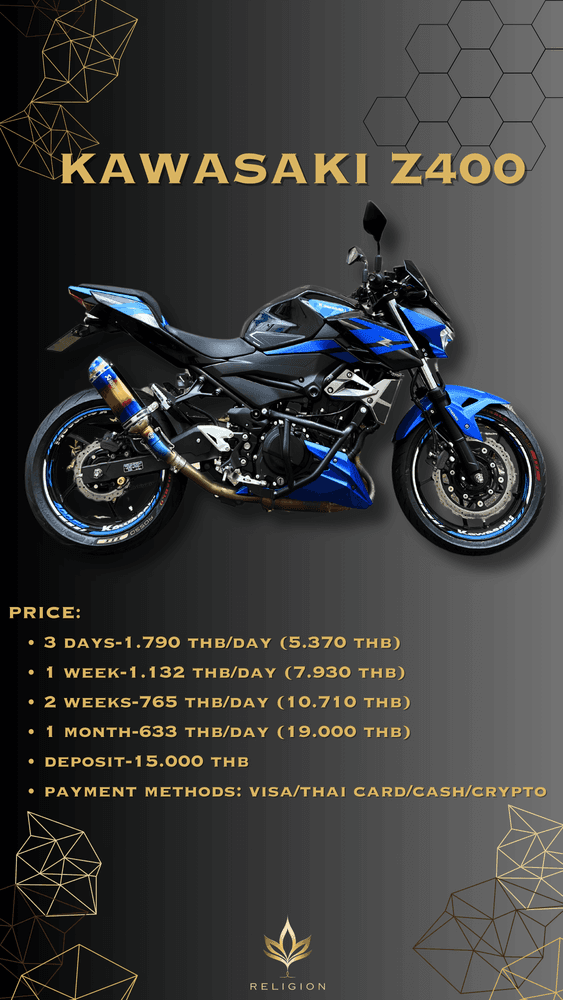 KAWASAKI Z400 rental in Phuket